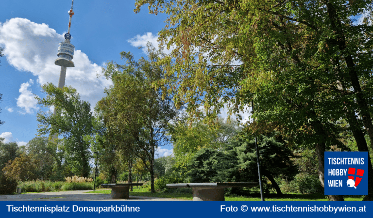 Tischtennistische finden in Wien Donaustadt, dieses Mal im Donaupark bei der Donauparkbühne. Tischtennis verbindet Menschen - Tischtennis Hobby Wien