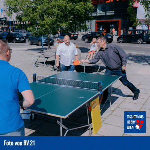 Tischtennis in Wien Floridsdorf, kostenlos Spielen auf vielen öffentlichen Tischtennisplätzen im 21.Bezirk.