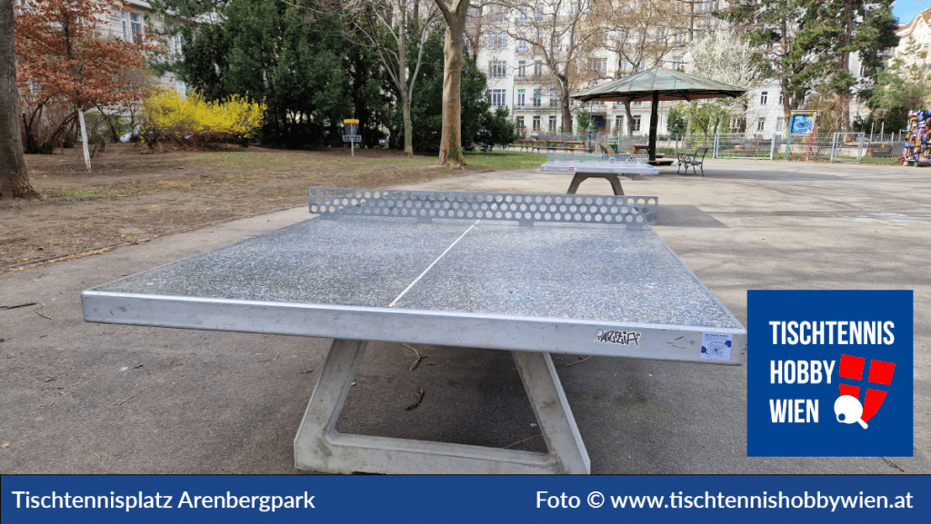 Tischtennistische finden in Wien Landstraße, dieses Mal im Arenbergpark. Tischtennis verbindet Menschen - Tischtennis Hobby Wien
