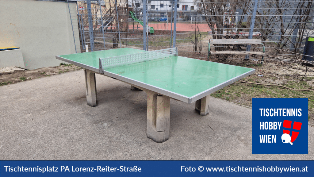 Tischtennistische finden in Wien Simmering, dieses Mal in der Parkanlage Lorenz Reiter Straße. Gemeinsam für das Tischtennis in Wien - Tischtennis Hobby Wien