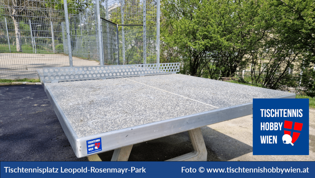 Tischtennistische finden in Wien Währing, dieses Mal im Leopold-Rosenmayr-Park Tischtennis verbindet Menschen - Tischtennis Hobby Wien