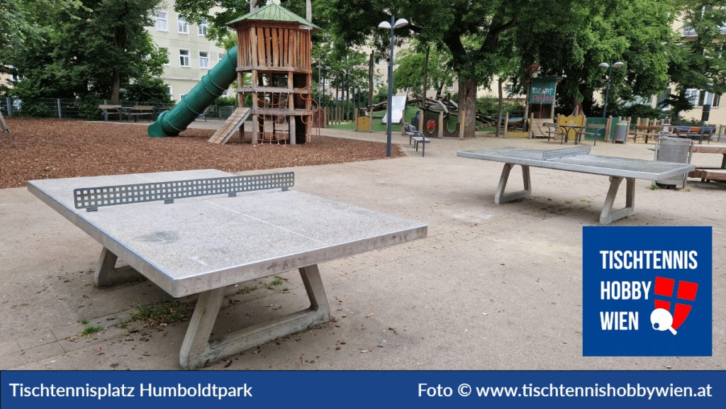 Tischtennistische finden in Wien Favoriten, dieses Mal im Humboldtpark. Tischtennis verbindet Menschen - Tischtennis Hobby Wien