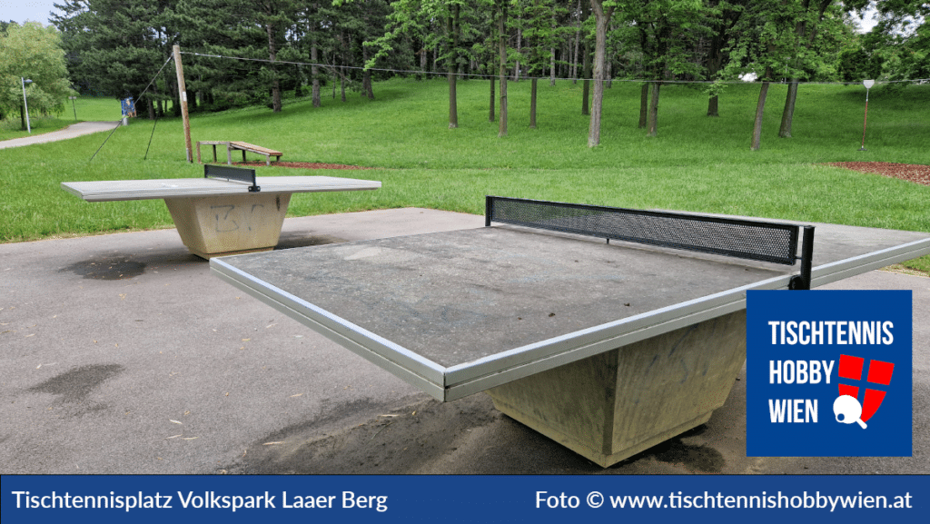 Tischtennistische finden in Wien Favoriten, dieses Mal im Volkspark Laaer Berg. Tischtennis verbindet Menschen - Tischtennis Hobby Wien