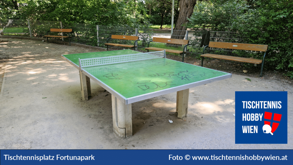Tischtennistische finden in Wien Favoriten, dieses Mal im Fortunapark. Tischtennis verbindet Menschen - Tischtennis Hobby Wien