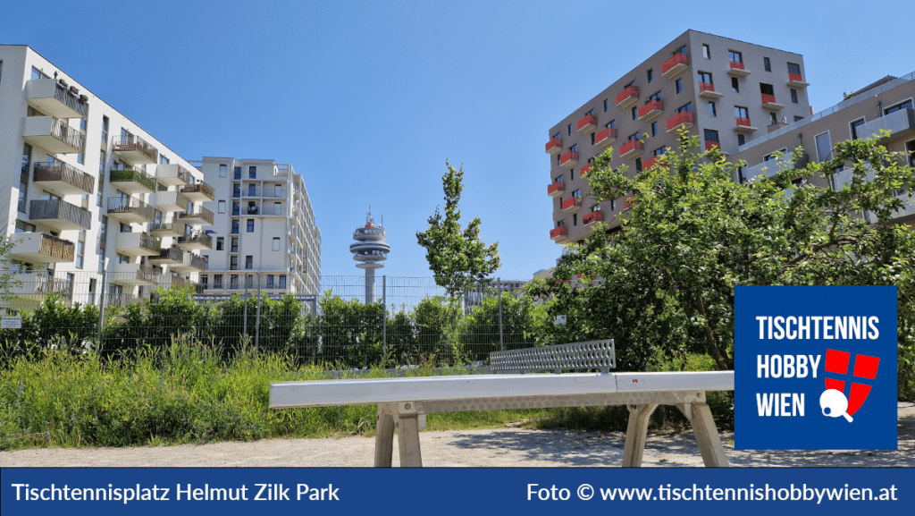 Tischtennistische finden in Wien Favoriten, dieses Mal im Helmut-Zilk-Park. Tischtennis verbindet Menschen - Tischtennis Hobby Wien