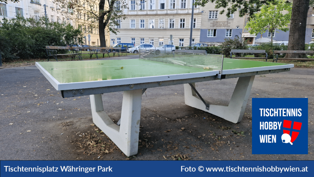 Tischtennistische finden in Wien Währing, dieses Mal im Währinger Park. Tischtennis verbindet Menschen - Tischtennis Hobby Wien. Gemeinsam für das Tischtennis in Wien!