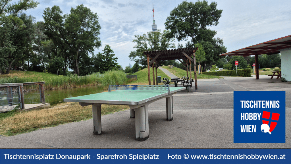 Tischtennistische finden in Wien Donaustadt, dieses Mal im Donaupark beim Sparefrohspielplatz. Tischtennis verbindet Menschen - Tischtennis Hobby Wien #wienspielttischtennis