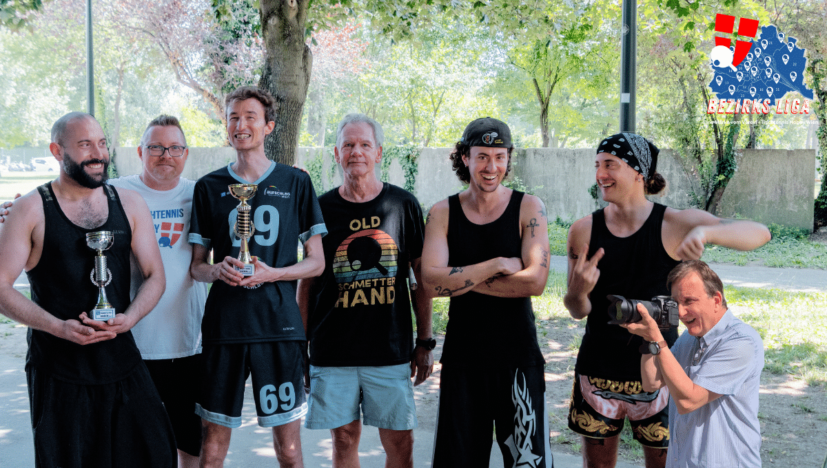 Die Sieger beim 1. Wiener Tischtennis Bezirksliga Doppel Turnier 2025