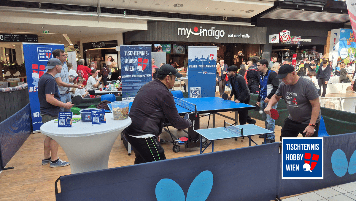 Tischtennis im Donauzentrum - Tag des Sports 2025, für Groß und Klein