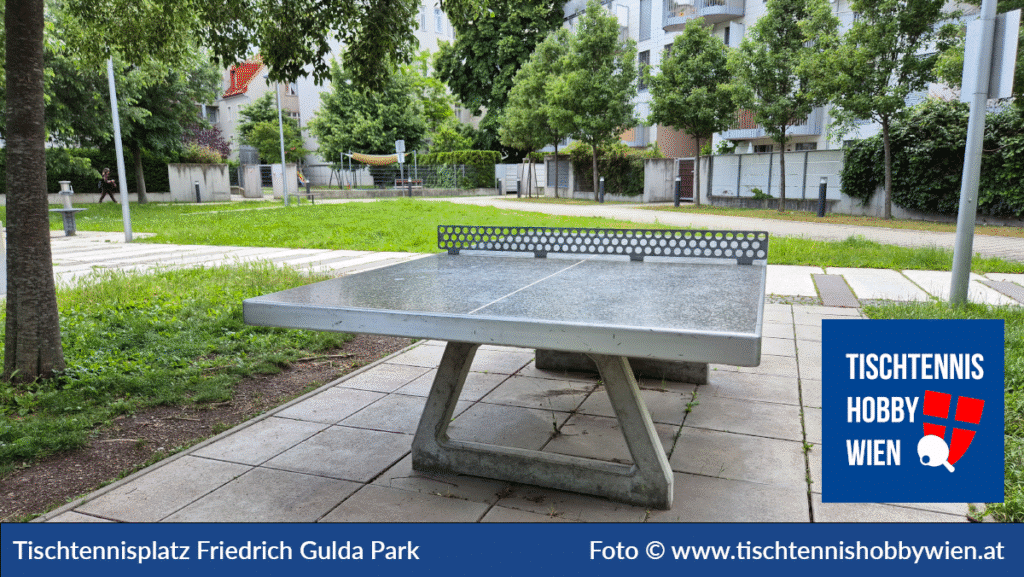 Tischtennistische finden in Wien Landstrasse, dieses Mal im Friedrich Gulda Park. Gemeinsam für das Tischtennis in Wien - Tischtennis Hobby Wien