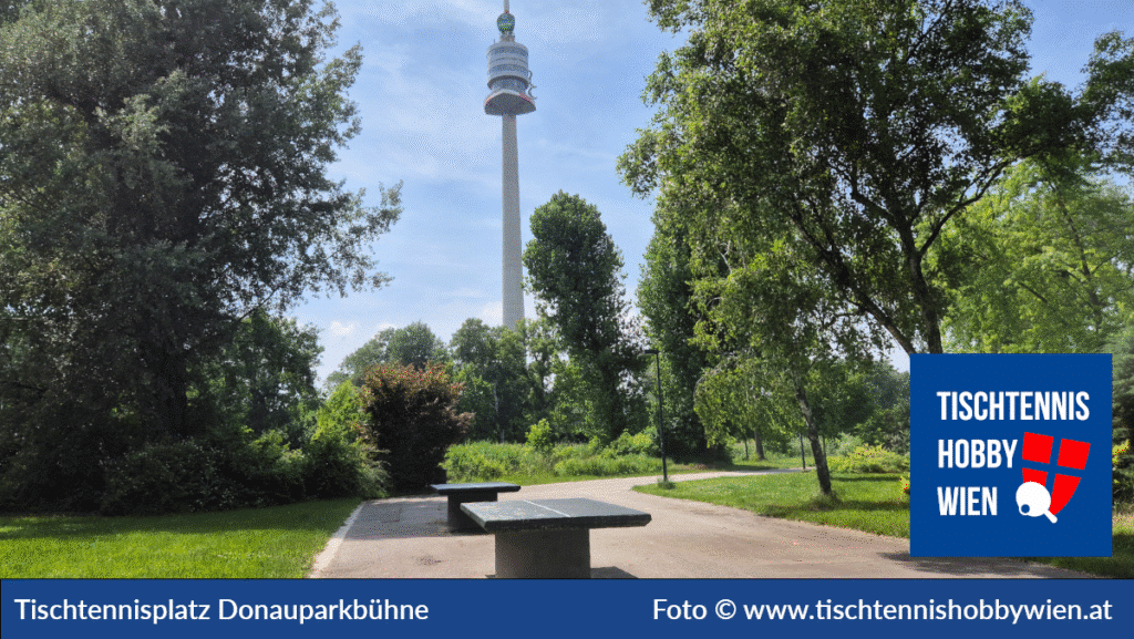 Tischtennistische finden in Wien Donaustadt, dieses Mal im Donaupark bei der Donauparkbühne. Tischtennis verbindet Menschen - Tischtennis Hobby Wien